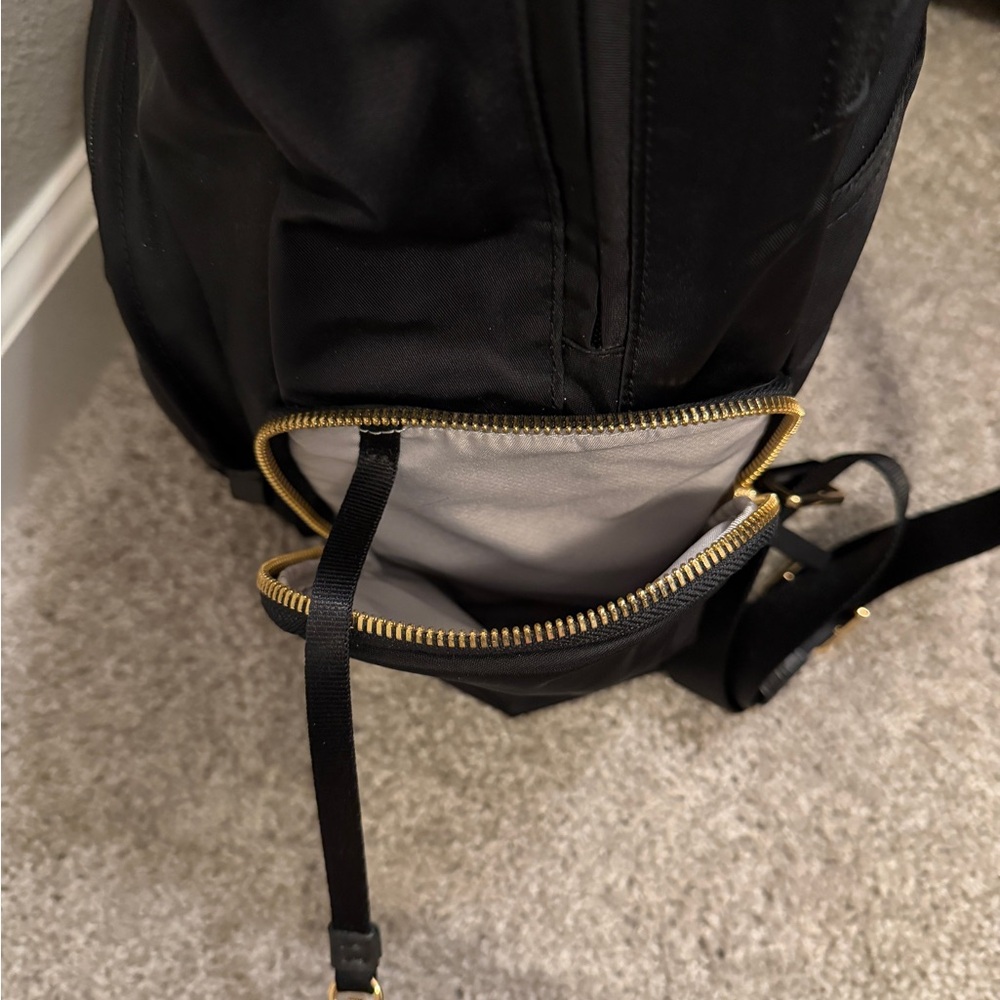 TUMI Voyageur Carson Laptop Backpack, Black with Gold Hardware - Picture 7 of 13